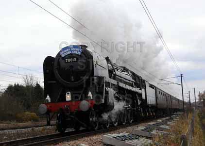 Purchase photo of 70013 OLIVER CROMWELL at Brookmans Park